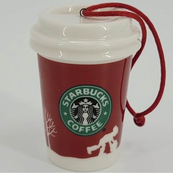 Starbucks 2006 Ornament To Go Cup Red Holiday Christmas Snowman Festive - Picture 16 of 16